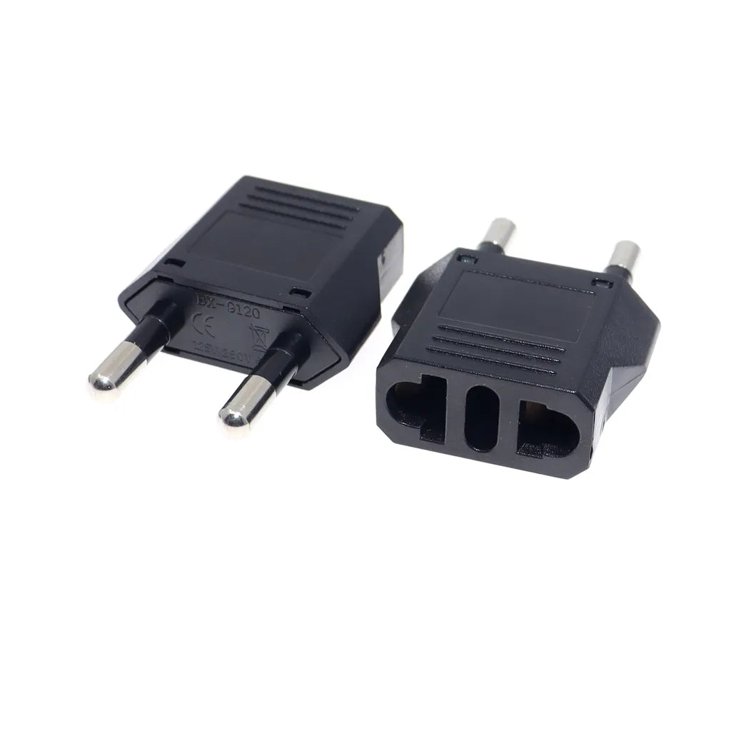 EU European KR Plug Adapter Japan China US To EU Travel Power Adapter Electric Plug Converter Charger Socket AC Outlet
