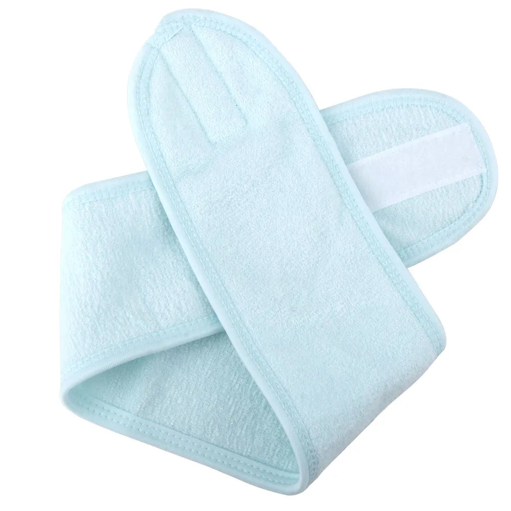 1pcs Eyelashes Extension Wash Face/Spa/Eye Lash Soft Face Headband Make Up Wrap Head Terry Cloth Headband with Magic Tape Tool