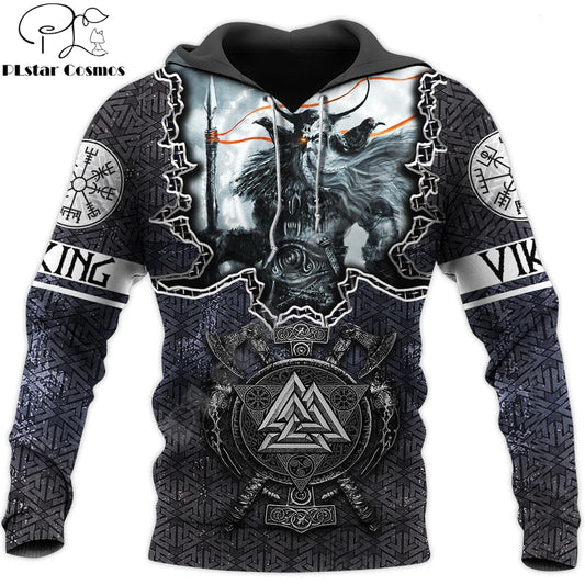 Fashion Mens hoodies 3D printed Tattoo Mjolnir Odin Sweatshirt Hoodie Harajuku Autumn Streetwear Unisex Casual Tracksuit DW0120