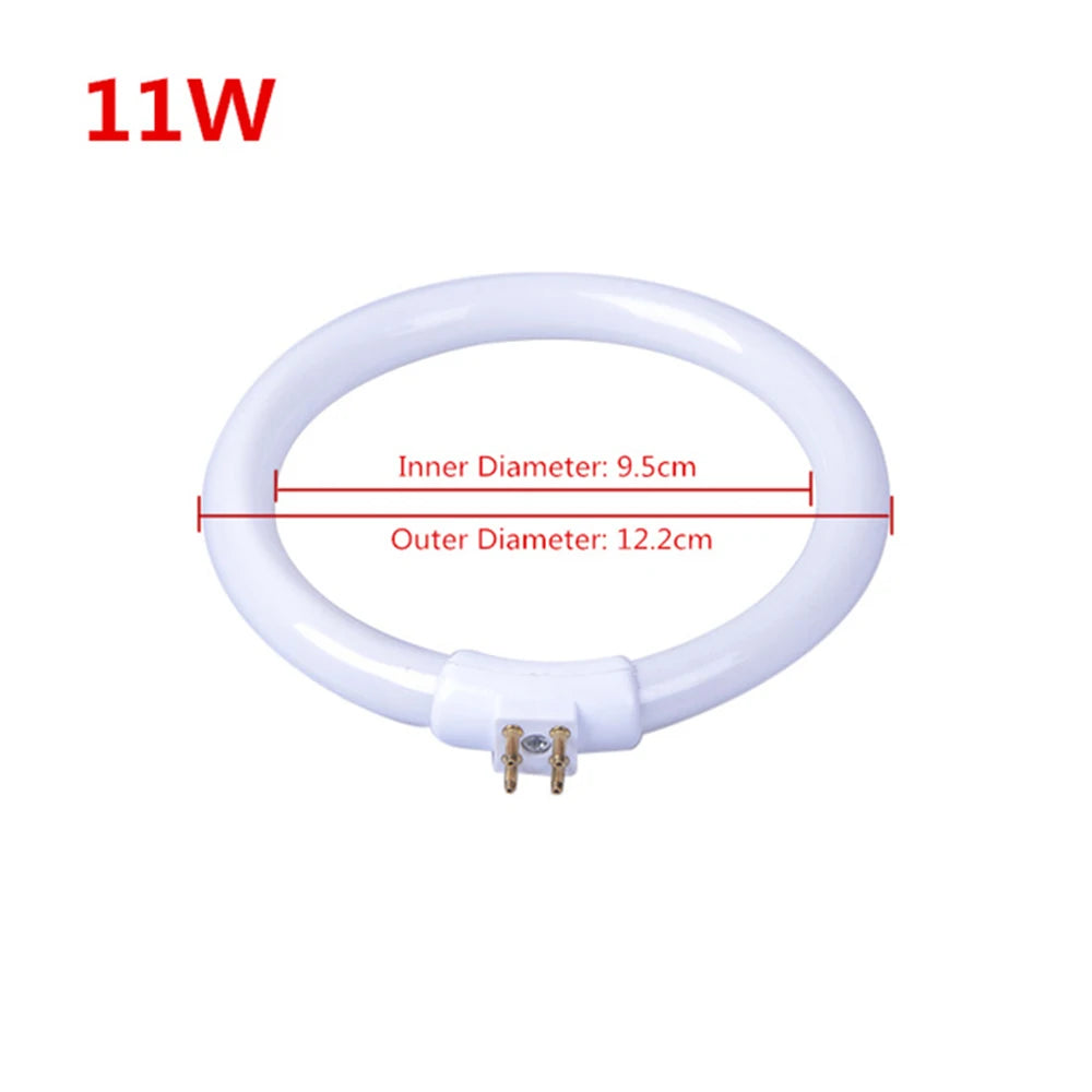 T4 Annular Tubes Anti-four-pin 11W 110V & 220V Magnifying Glass Light G10q Small Desk Lamps Bulb Fluorescent Ring Lamp White