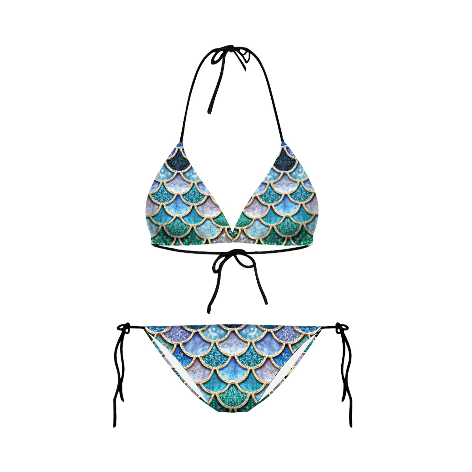 Bikini 2023 Plavky Mujer Sexy Set Swimsuit biquini Skull Printed Women Bra Swimwear Green Bathing Suit Bikinis Y03002