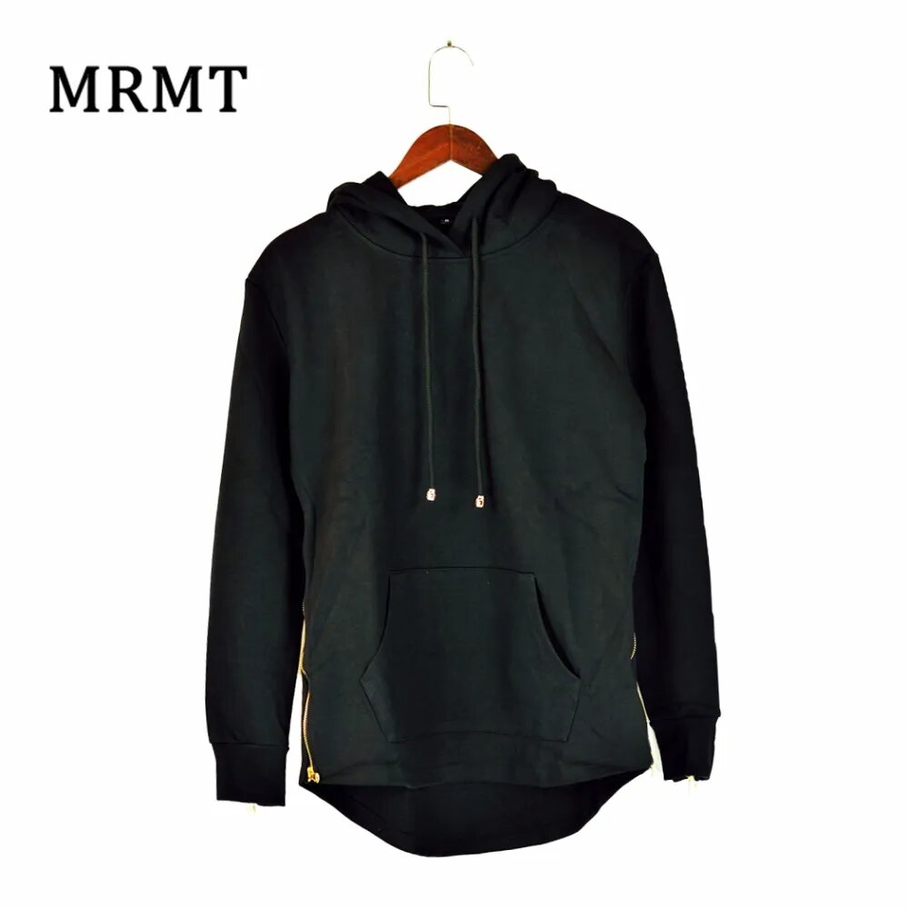 2023 Brand new Clothing Mens Hoodies Sweatshirts High street Long Zipper Sweatshirt Cut Extended Hoody Men male shirts