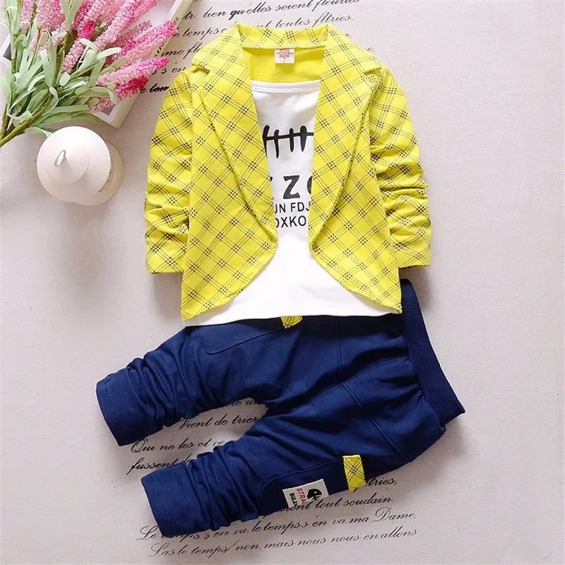 Boys Suits Outfits For Weddings Fashion Kids Prom Party Clothes Coat Children Clothing Sets Boy gentleman Costume Wear 1 year
