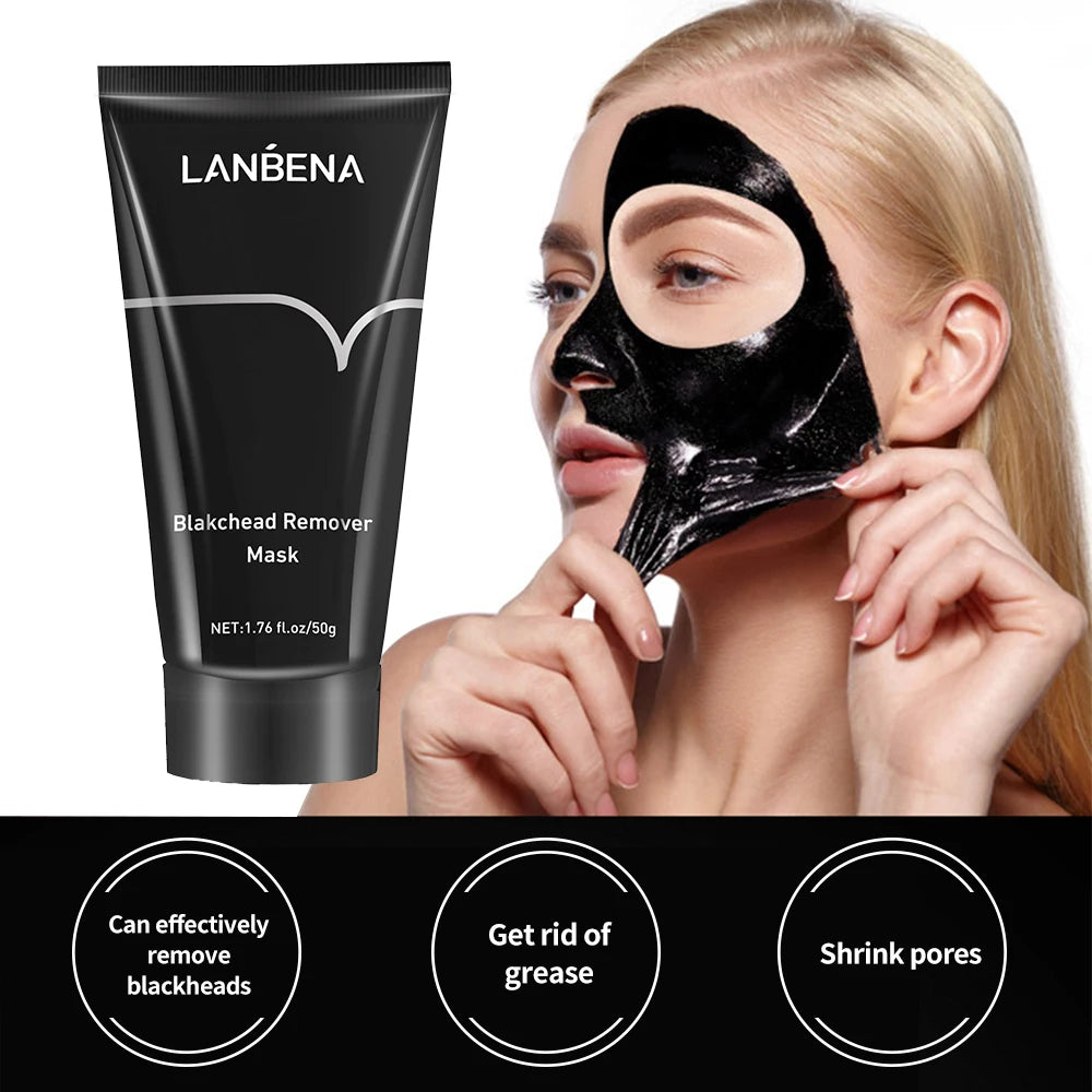 LANBENA Deep Cleaning Remove Blackhead Remover Mask Blackhead Acne Shrinking Pore Improve Rough Skin Acne Treatment Face Care