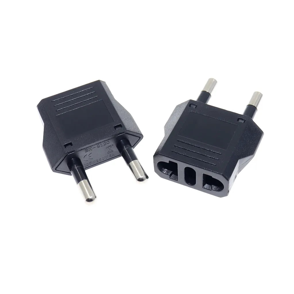 EU European KR Plug Adapter Japan China US To EU Travel Power Adapter Electric Plug Converter Charger Socket AC Outlet