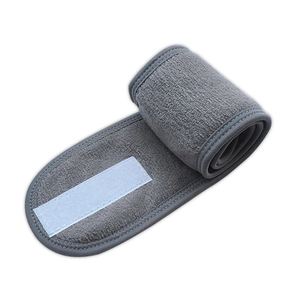 1pcs Eyelashes Extension Wash Face/Spa/Eye Lash Soft Face Headband Make Up Wrap Head Terry Cloth Headband with Magic Tape Tool