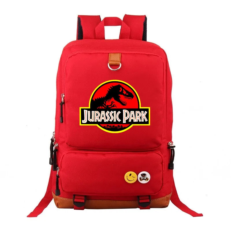Jurassic World Jurassic Park Backpack Shoulder Laptop travel bag Rucksack Messenger Shoulder Bag Characters School Laptop Bags