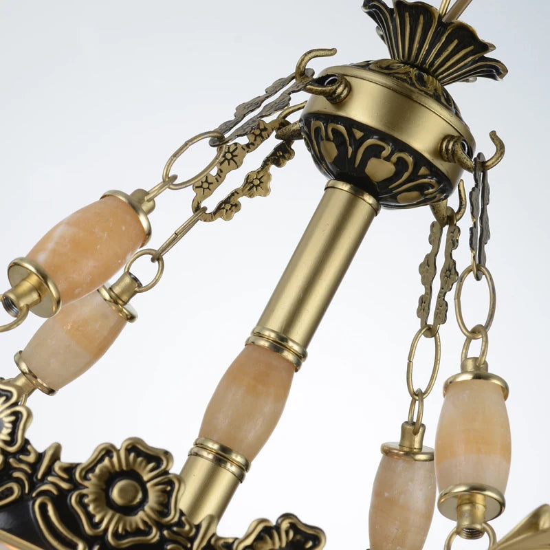 New Hot genuine zinc vintage bedroom lamp LED Chandelier lights Top novelty Indoor Lights wedding decoration kitchen light