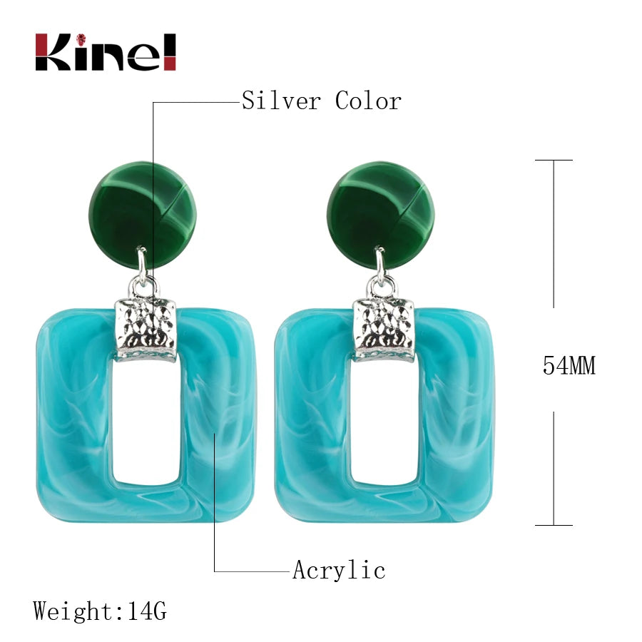 Kinel Punk Big Earings Fashion Jewelry 2018 Women Ethnic Vintage Long Dangle Fringe Statement Drop Earrings Boho Indian Jewelry