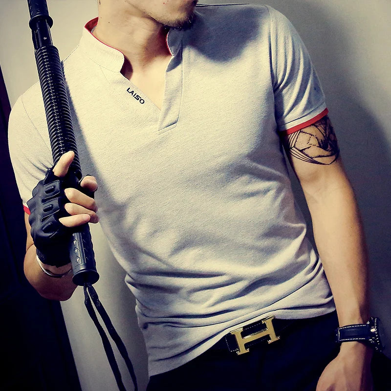 2022 New Arrival Cotton Men Polo Shirt Tops Fashion Brand Plus Size Short Sleeve Black White Polo Shirt Homme Camisa 5XL