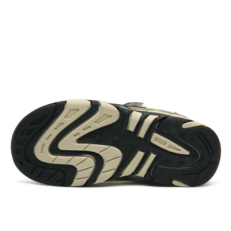 2021 Summer Kids Shoes Brand Closed Toe Toddler Boys Sandals Orthopedic Sport PU Leather Baby Boys Sandals Shoes