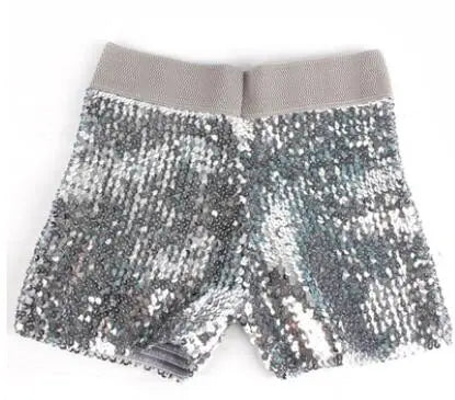 1pcs/lot woman dancing short lady sequined elastic waist shorts patchwork skinny sequined shorts