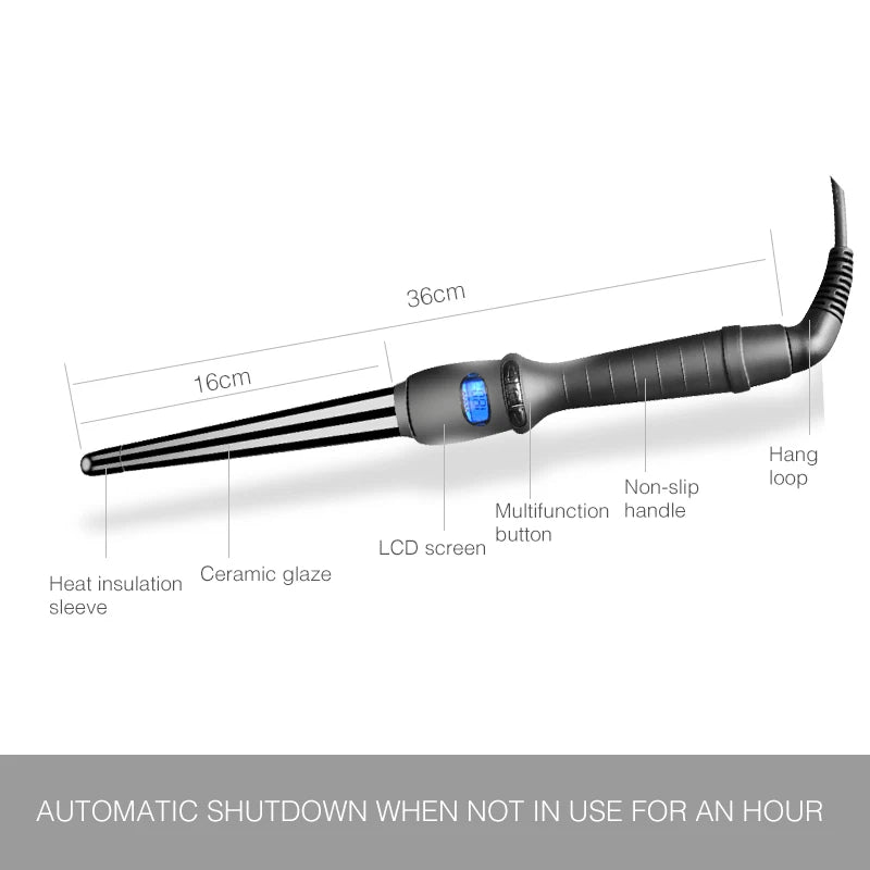 2020 Ceramic Styling Tools professional Hair Curling Iron Hair waver Pear Flower Cone Electric Hair Curler Roller Curling Wand