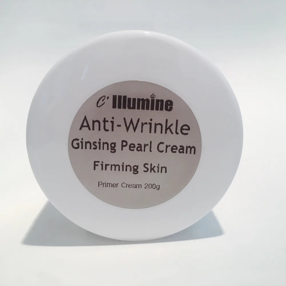 Natural Foundation Makeup primer Ginseng White Pearl Day Cream Cheese Pearl Cream Whitening Freckle  Skin Care Products 200g