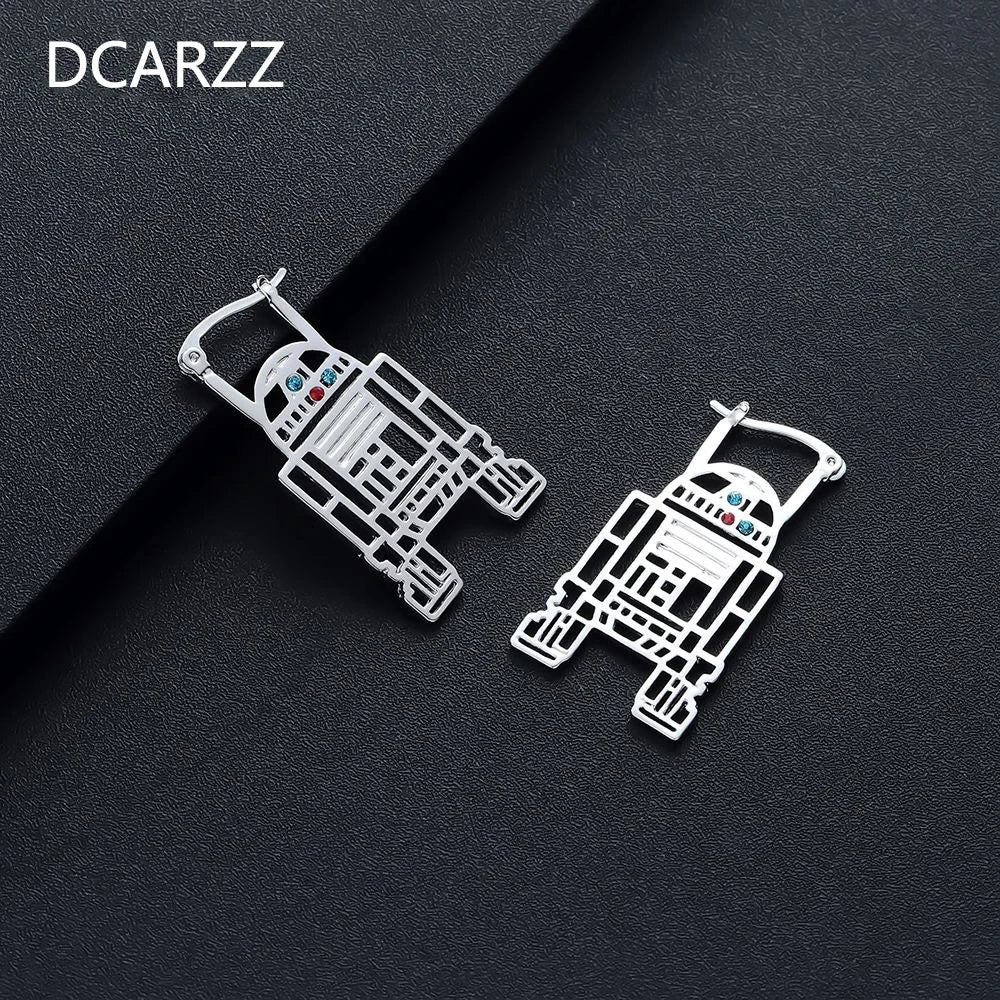 Earings Women Jewelry Trendy Robot  Stud Earrings Vintage Boucle Doreille Women Gift