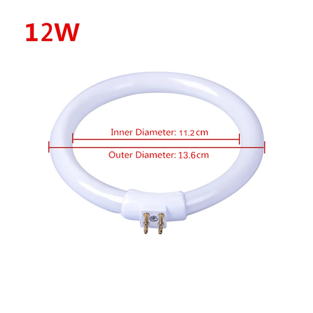 T4 Annular Tubes Anti-four-pin 11W 110V & 220V Magnifying Glass Light G10q Small Desk Lamps Bulb Fluorescent Ring Lamp White