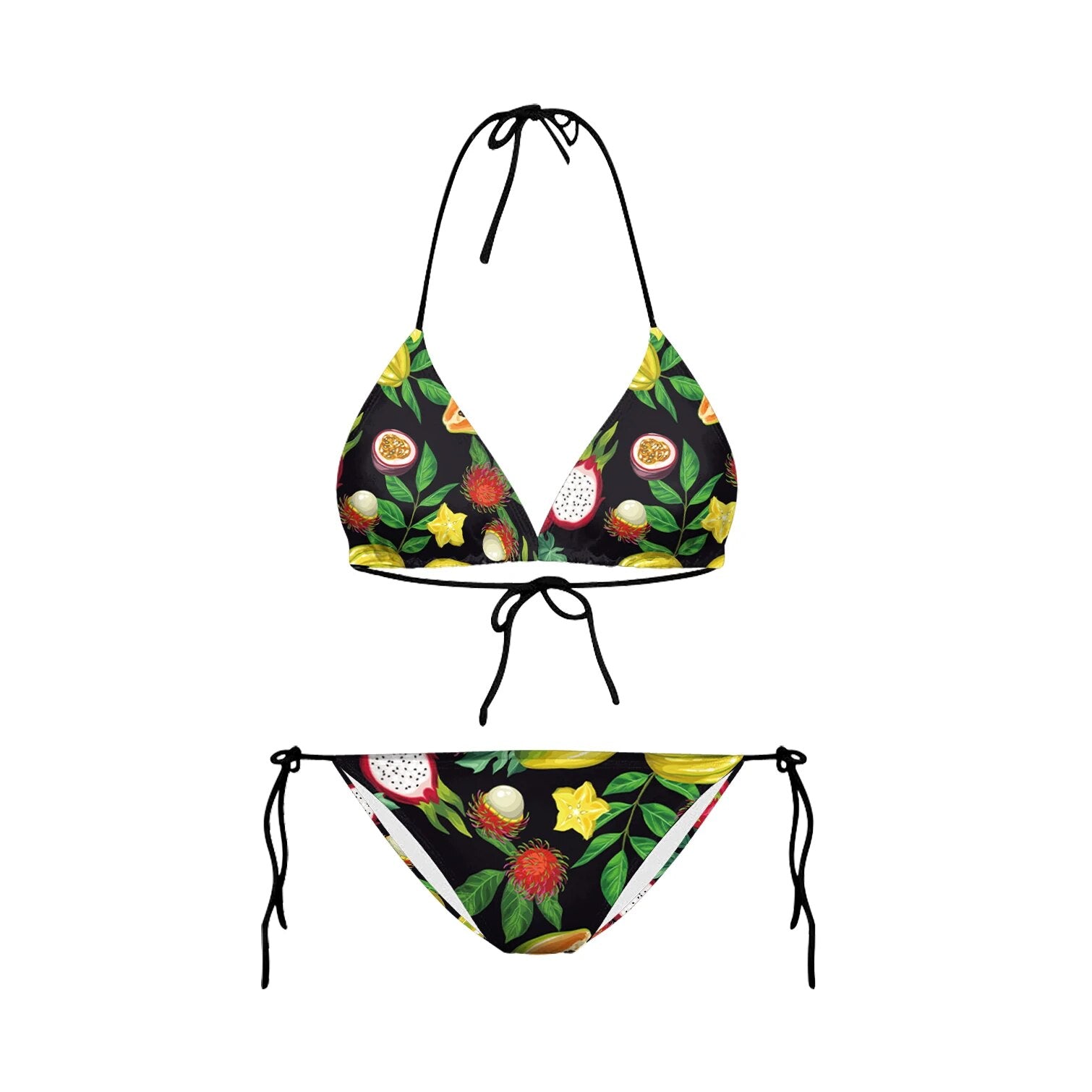 Bikini 2023 Plavky Mujer Sexy Set Swimsuit biquini Skull Printed Women Bra Swimwear Green Bathing Suit Bikinis Y03002