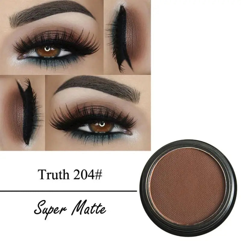 PHOERA Matte 12 Colors Eye Shadow Powder Easy To Color Single Eyeshadow Palette Long-lasting Beauty Eye Makeup Cosmetics TSLM1