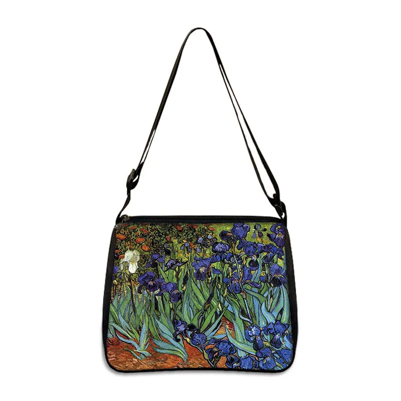 Van Gogh Art Famous Paintings Handbag Women Shoulder Bags Oil Painting Starr Night / Mona Lisa Shopping Bag Canvas Tote Bags