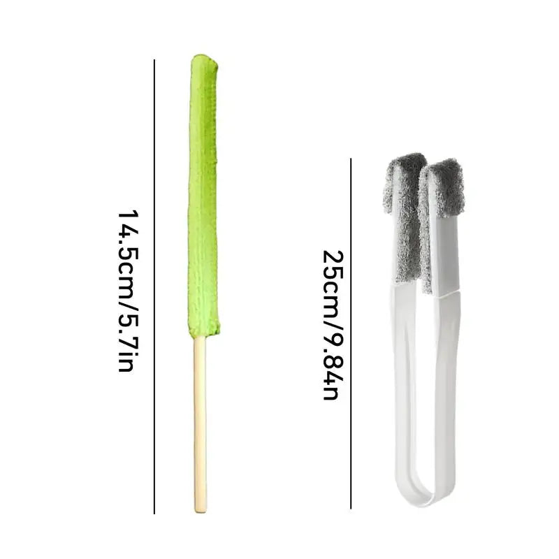 Blind Cleaner Mini Window Cleaner Washing Equipment Household Cleaning Dust Brush Home Gadgets with 6 Brush Head