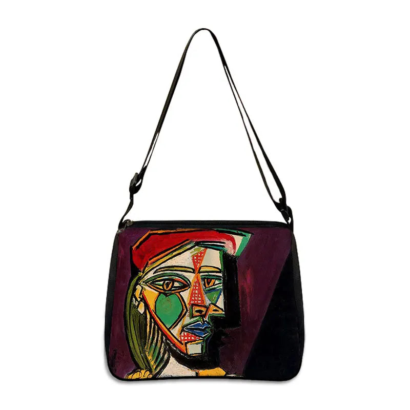 Van Gogh Art Famous Paintings Handbag Women Shoulder Bags Oil Painting Starr Night / Mona Lisa Shopping Bag Canvas Tote Bags
