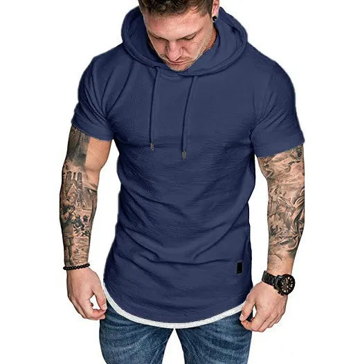 MRMT 2023 Brand New Mens Hoodies Sweatshirts Short Sleeve Men Hoodies Sweatshirt Casual Solid Color Man hoody For Male Hooded