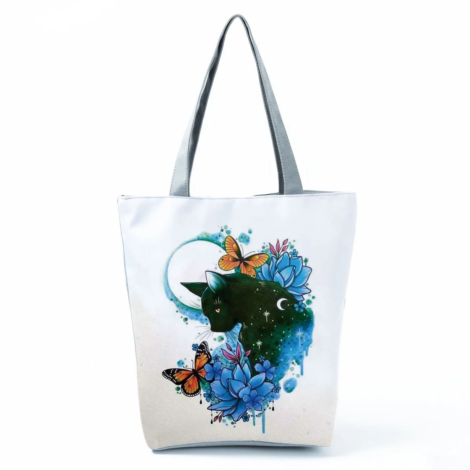 Simple Style Bee Butterfly Printed Shoulder Bag Female Beautiful Travel Shipping Tote Bag Portable Lunch Box Bento Outdoor Packs