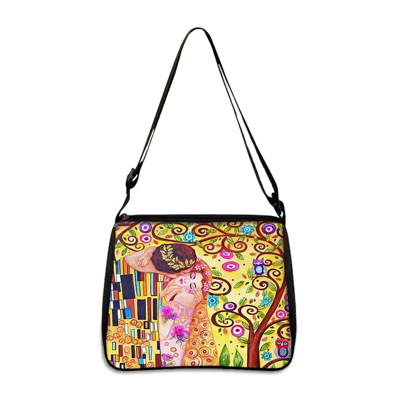 Van Gogh Art Famous Paintings Handbag Women Shoulder Bags Oil Painting Starr Night / Mona Lisa Shopping Bag Canvas Tote Bags