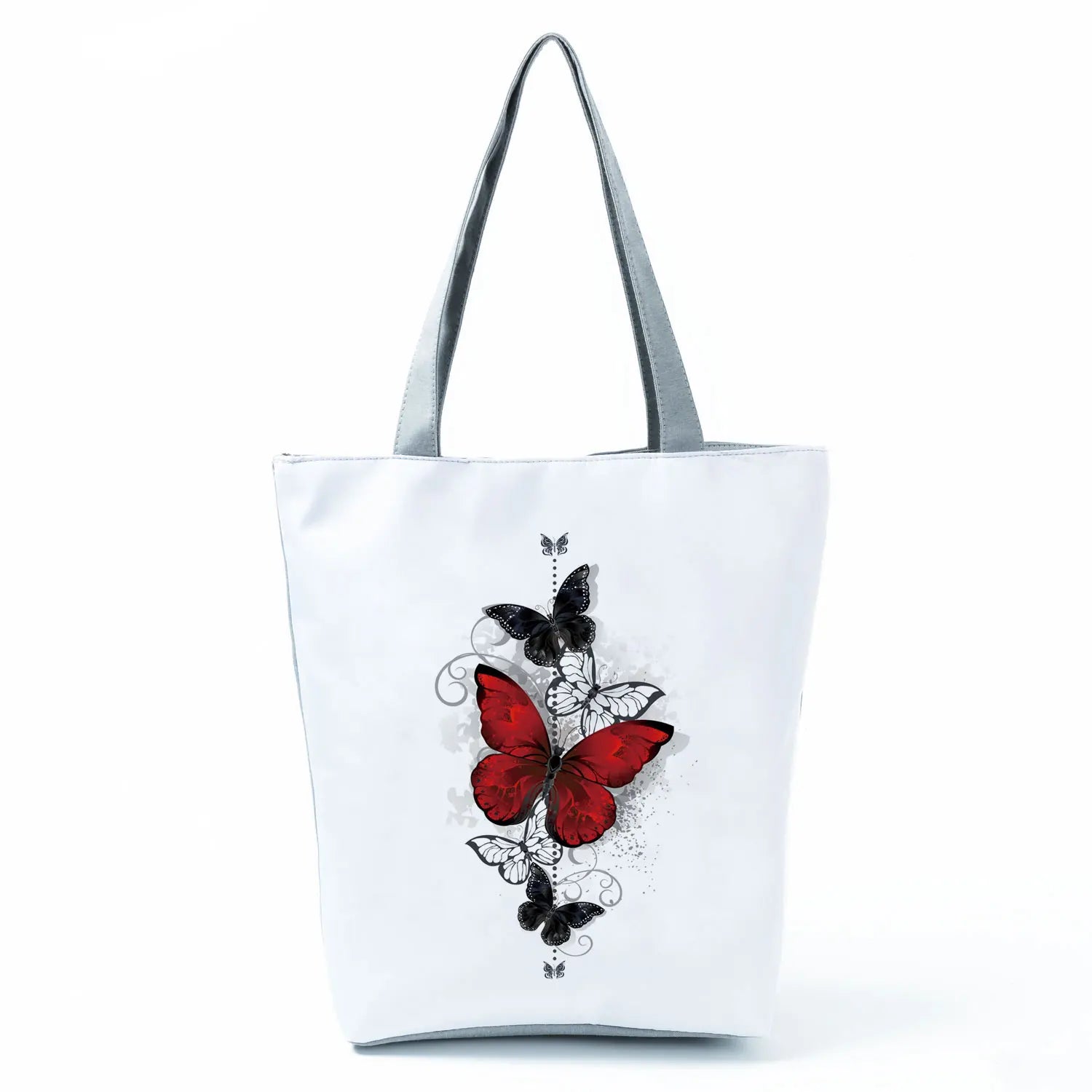 Simple Style Bee Butterfly Printed Shoulder Bag Female Beautiful Travel Shipping Tote Bag Portable Lunch Box Bento Outdoor Packs