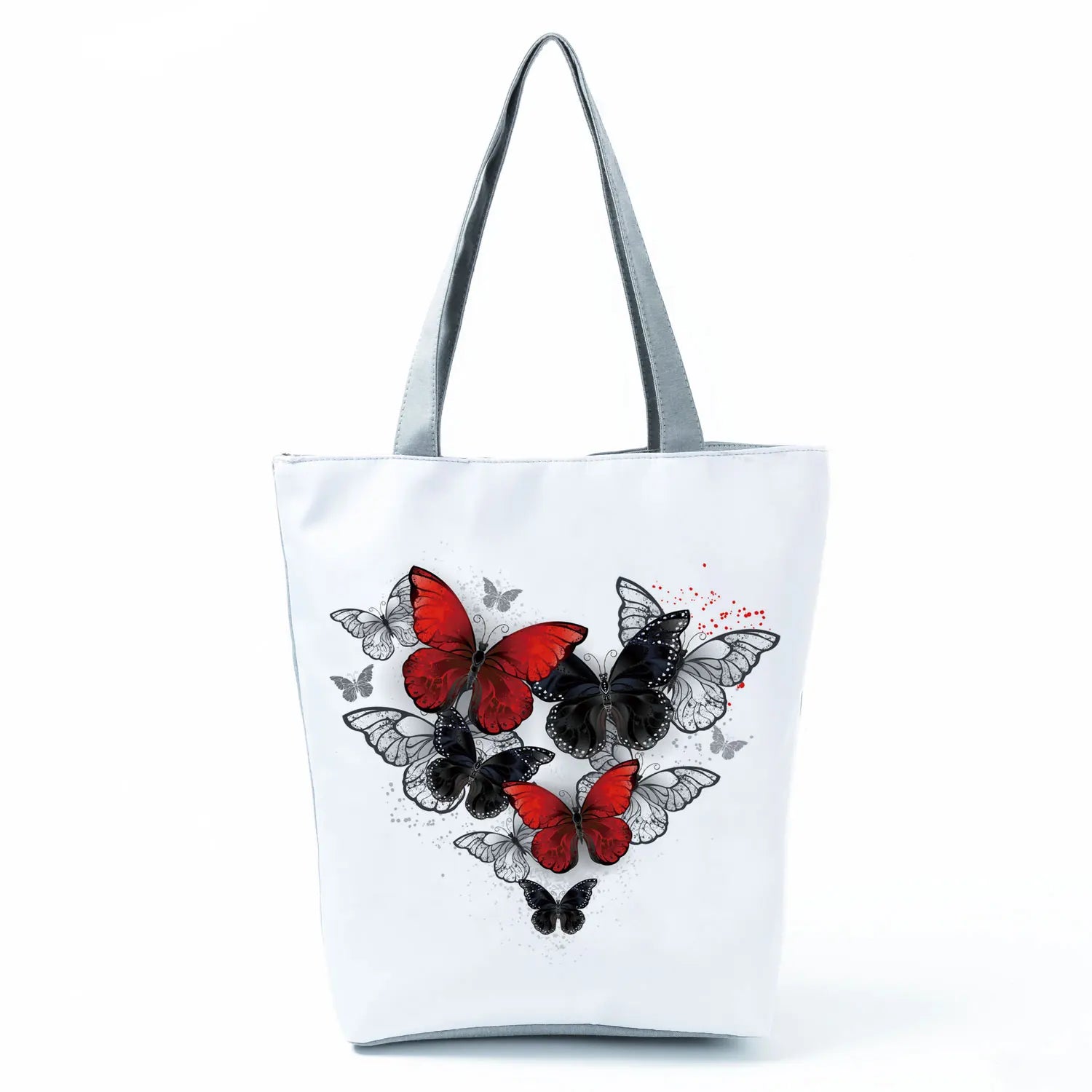 Simple Style Bee Butterfly Printed Shoulder Bag Female Beautiful Travel Shipping Tote Bag Portable Lunch Box Bento Outdoor Packs