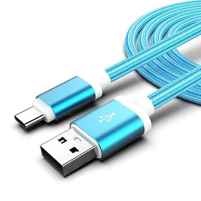 1M 2M 3M USB Type C Cable Mobile Phone Fast Charging Data Mirco Type-C Charger Cord For Xiaomi 12 11 Samsung S22 POCO M5 Redmi