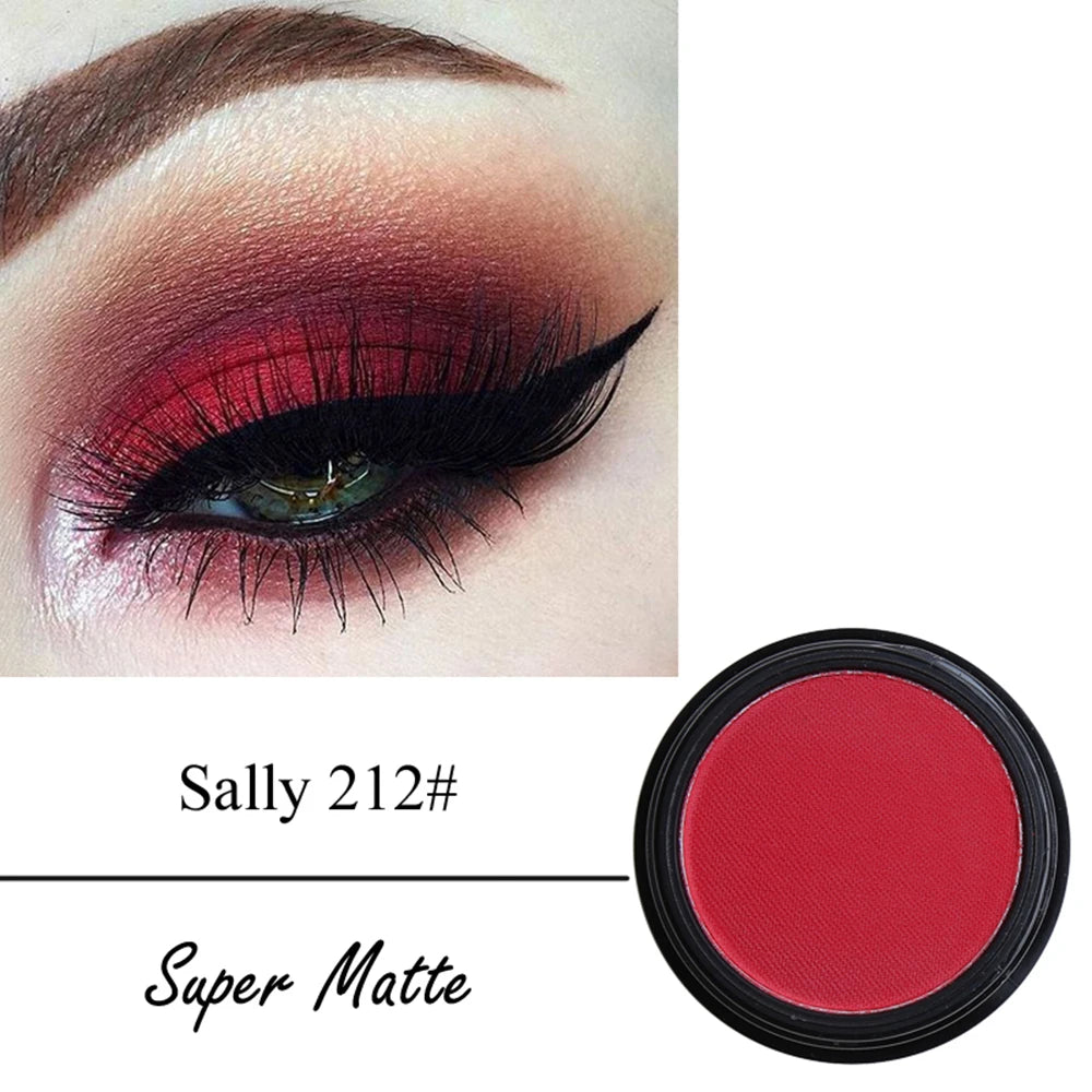 PHOERA Matte 12 Colors Eye Shadow Powder Easy To Color Single Eyeshadow Palette Long-lasting Beauty Eye Makeup Cosmetics TSLM1