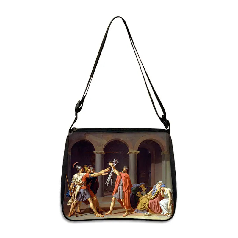 Van Gogh Art Famous Paintings Handbag Women Shoulder Bags Oil Painting Starr Night / Mona Lisa Shopping Bag Canvas Tote Bags
