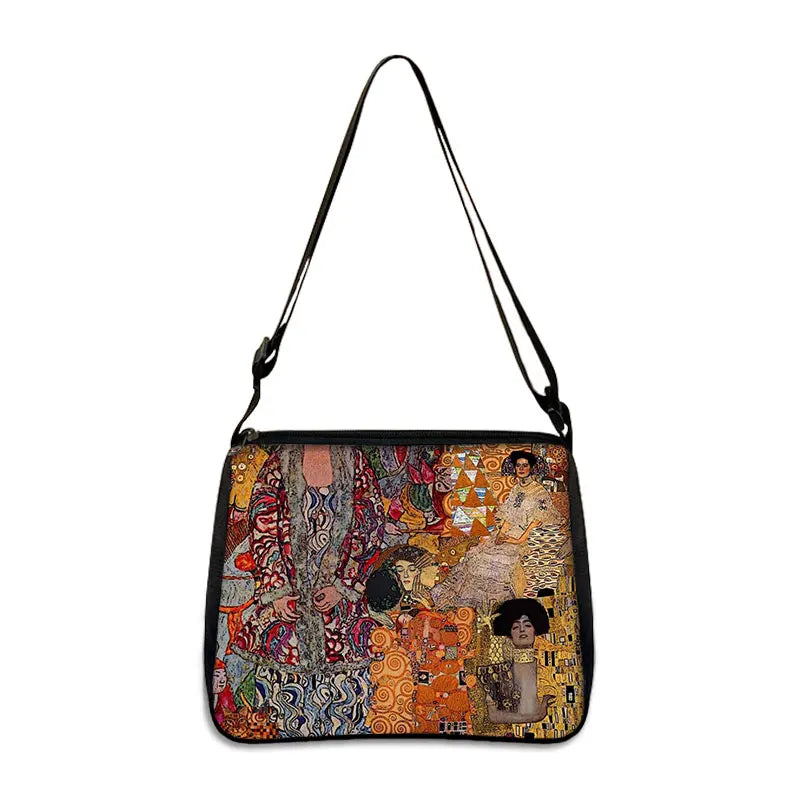 Van Gogh Art Famous Paintings Handbag Women Shoulder Bags Oil Painting Starr Night / Mona Lisa Shopping Bag Canvas Tote Bags