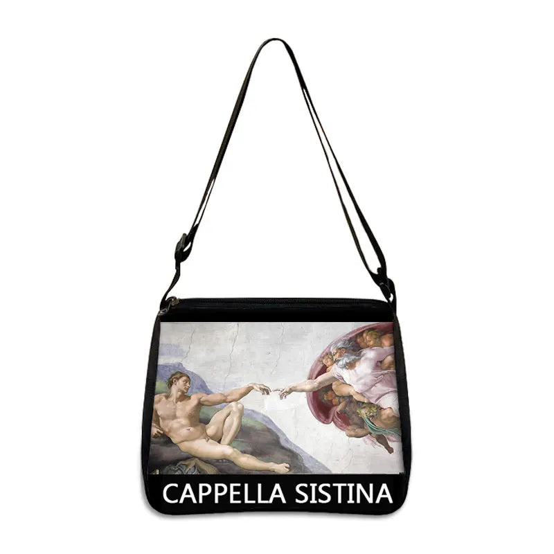 Van Gogh Art Famous Paintings Handbag Women Shoulder Bags Oil Painting Starr Night / Mona Lisa Shopping Bag Canvas Tote Bags