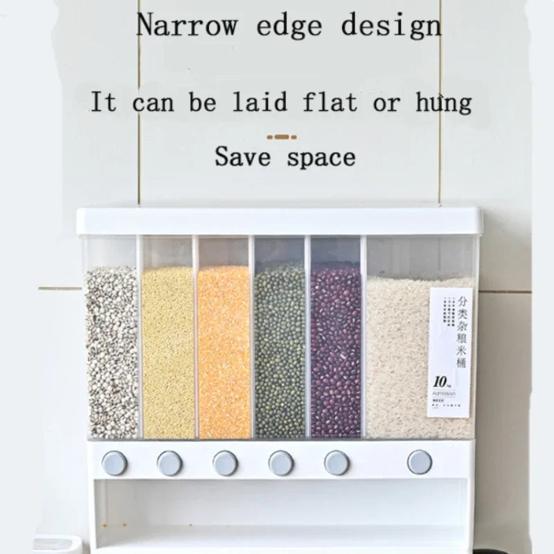 Bucket Grain Sealed Container Dry Food Dispenser Grain Storage Jar Kitchen Organizer Container Box Storage Containers