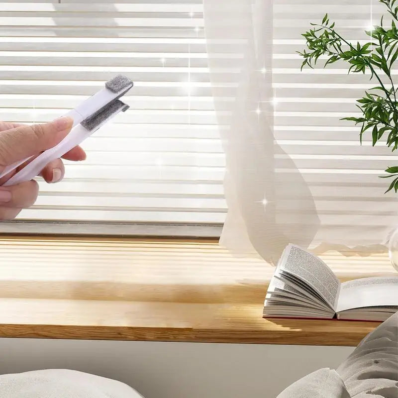 Blind Cleaner Mini Window Cleaner Washing Equipment Household Cleaning Dust Brush Home Gadgets with 6 Brush Head