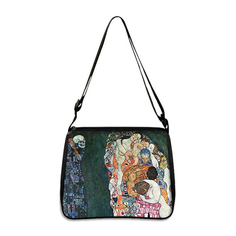 Van Gogh Art Famous Paintings Handbag Women Shoulder Bags Oil Painting Starr Night / Mona Lisa Shopping Bag Canvas Tote Bags