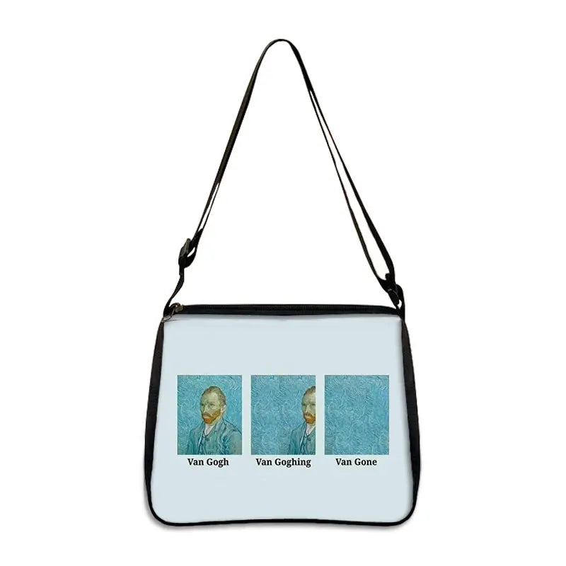 Van Gogh Art Famous Paintings Handbag Women Shoulder Bags Oil Painting Starr Night / Mona Lisa Shopping Bag Canvas Tote Bags