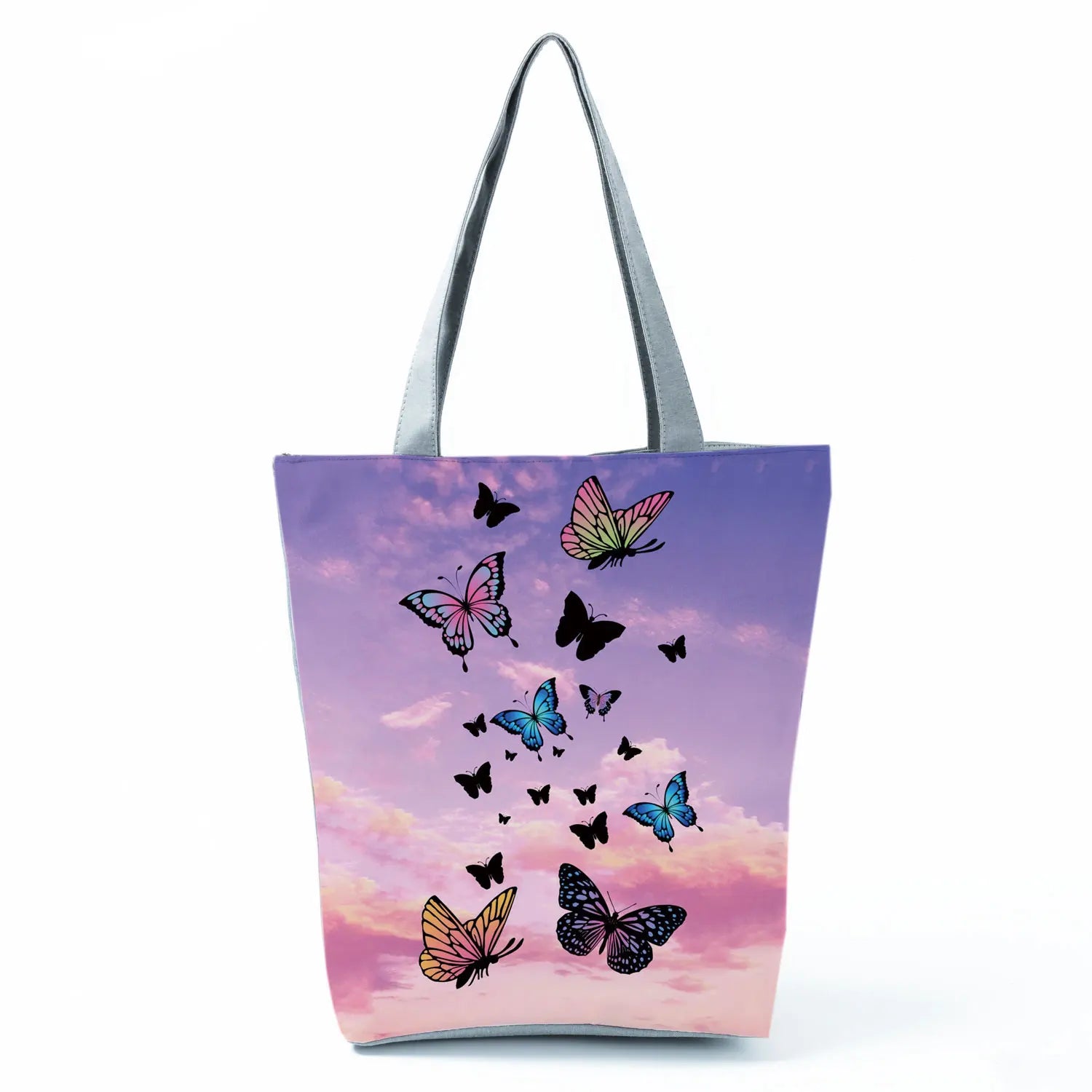 Simple Style Bee Butterfly Printed Shoulder Bag Female Beautiful Travel Shipping Tote Bag Portable Lunch Box Bento Outdoor Packs