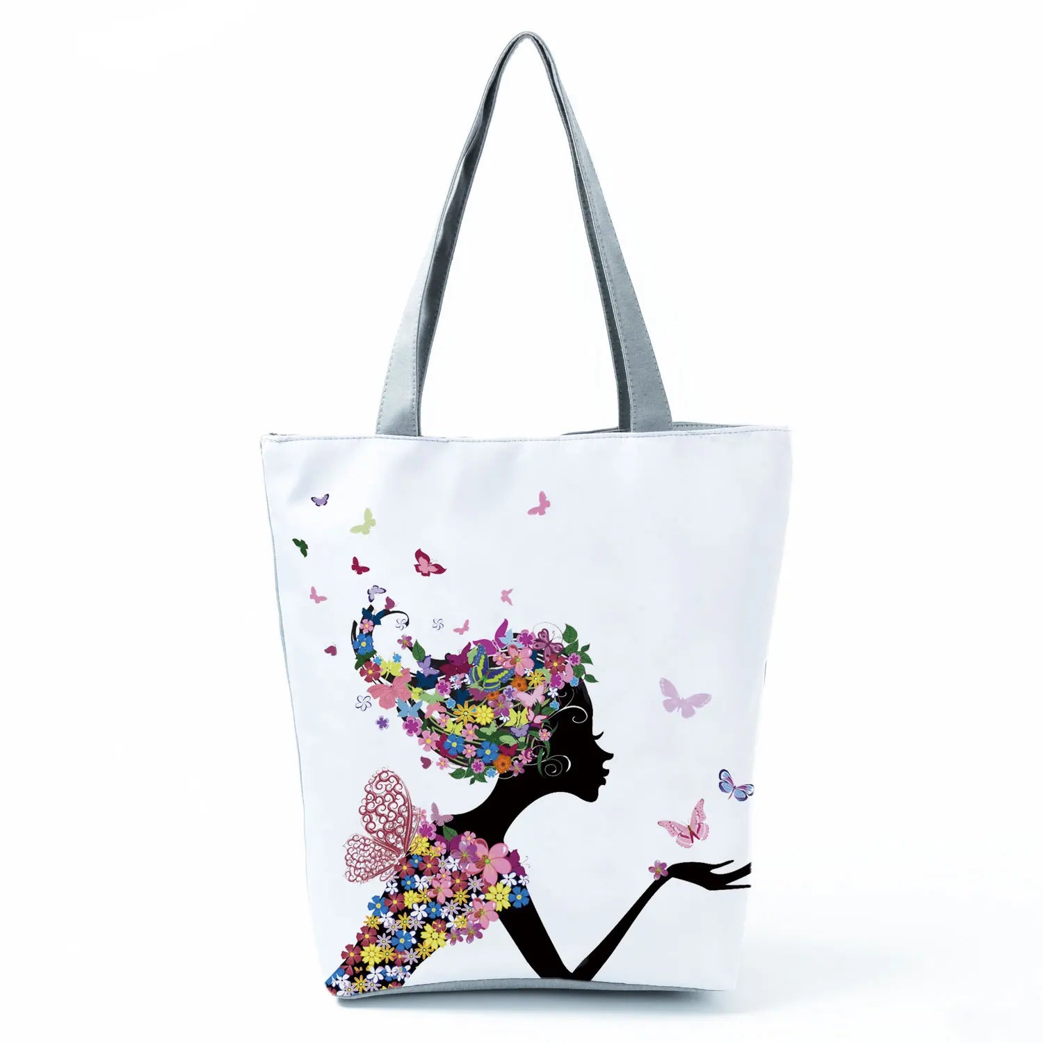 Simple Style Bee Butterfly Printed Shoulder Bag Female Beautiful Travel Shipping Tote Bag Portable Lunch Box Bento Outdoor Packs
