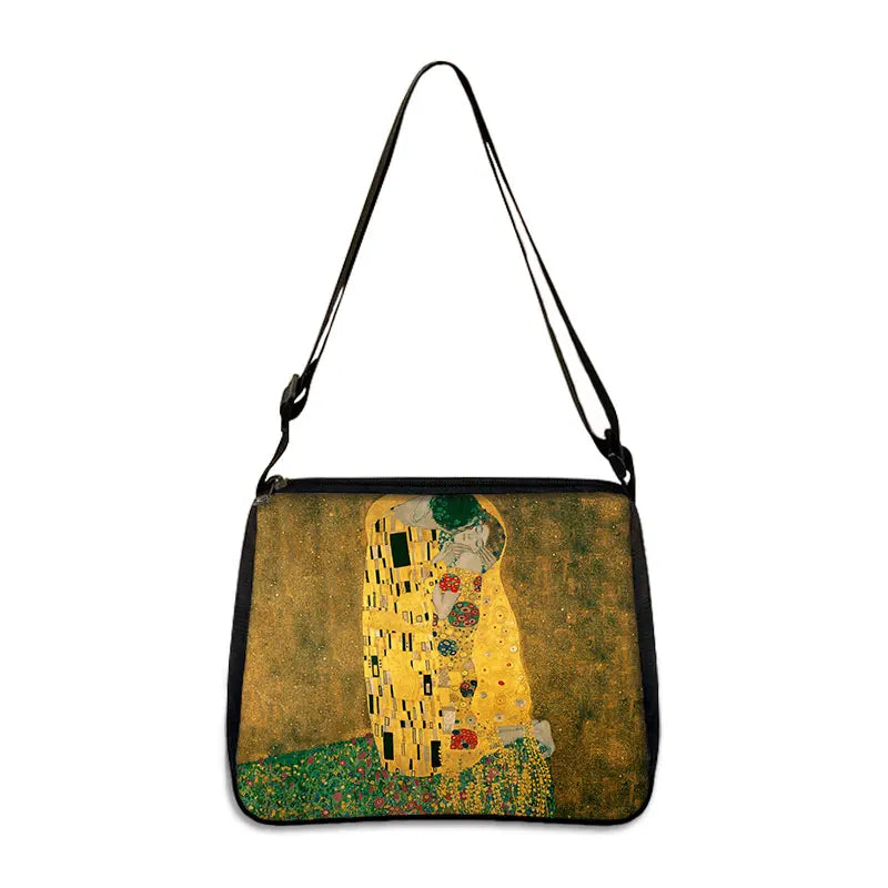 Van Gogh Art Famous Paintings Handbag Women Shoulder Bags Oil Painting Starr Night / Mona Lisa Shopping Bag Canvas Tote Bags