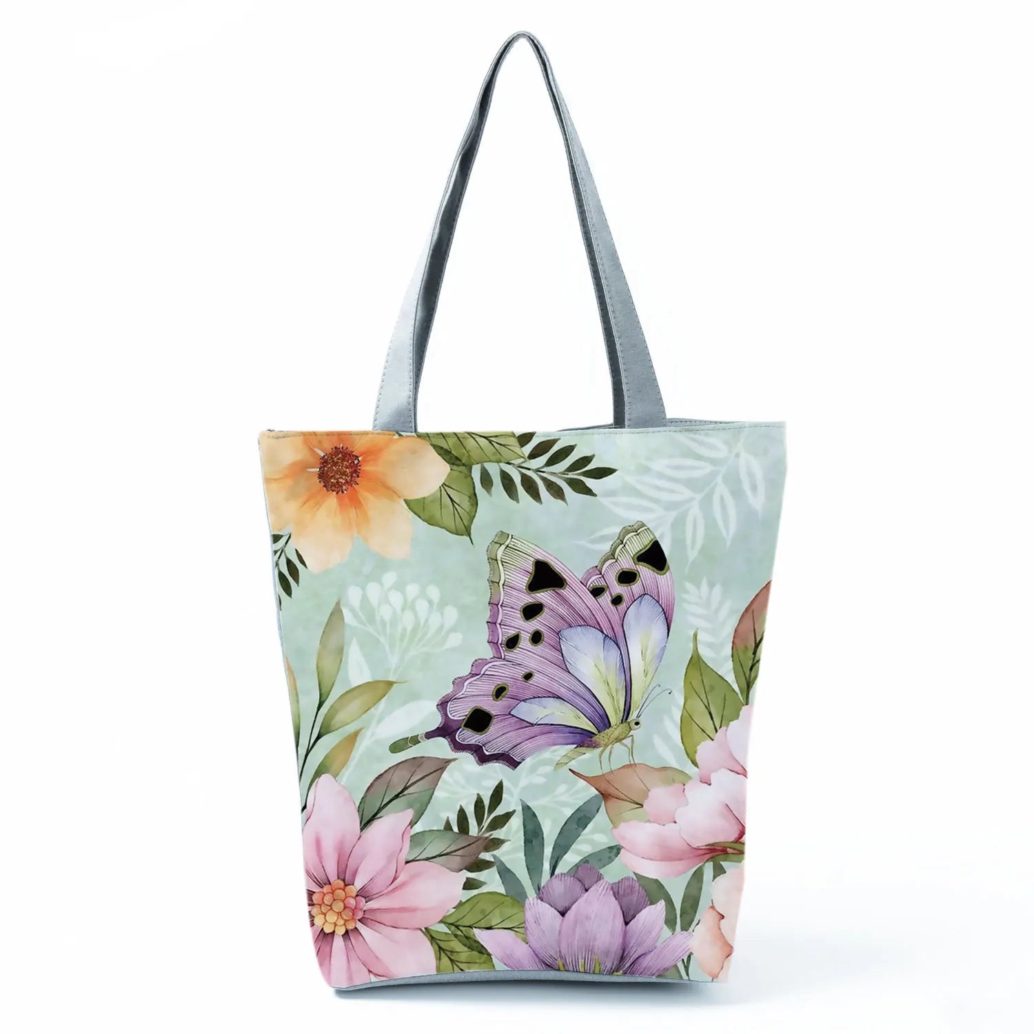 Simple Style Bee Butterfly Printed Shoulder Bag Female Beautiful Travel Shipping Tote Bag Portable Lunch Box Bento Outdoor Packs