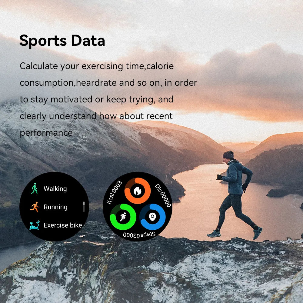 LEMFO Smart Watch Men Smartwatch 2023 K52 Smart Watches Men Women 100 Sports Modes Bluetooth Call Health Monitor 400mah 1.39Inch