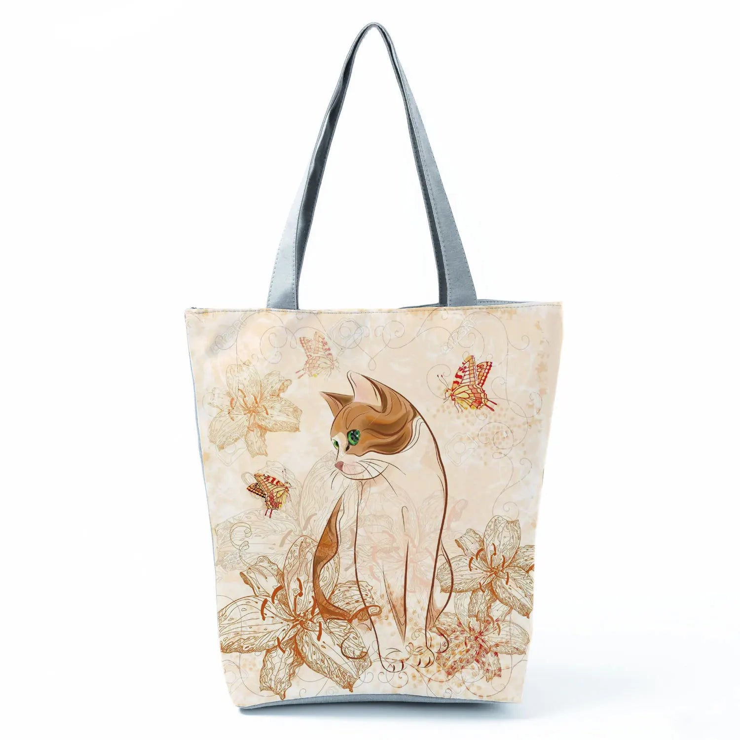 Simple Style Bee Butterfly Printed Shoulder Bag Female Beautiful Travel Shipping Tote Bag Portable Lunch Box Bento Outdoor Packs