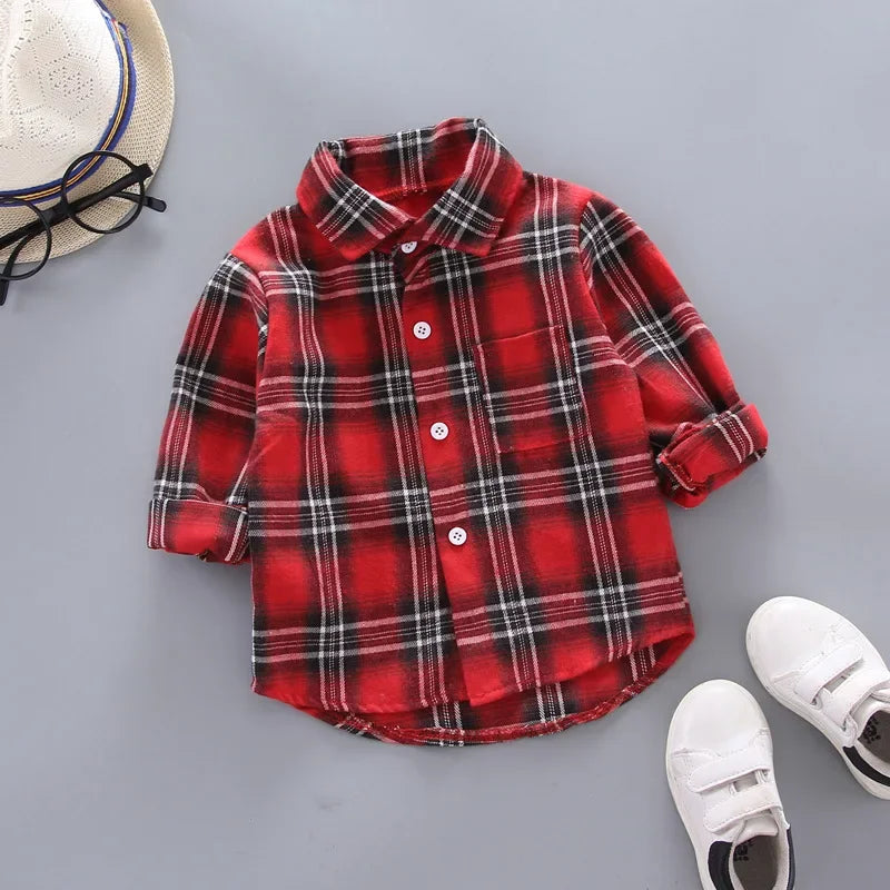 DIIMUU Spring Autumn Kids Baby Boys Cotton Clothes Shirt Toddler Girls Tee Clothing Children Wears Infant Blouse 1 2 3 4 5 Years