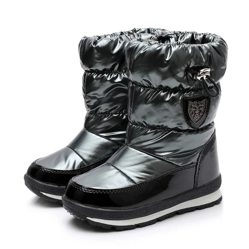 Children Snow Boots Winter Plus Velvet Warm Cotton Shoes Parent-child Boots Unisex Baby Wool Boots Kid Shoes