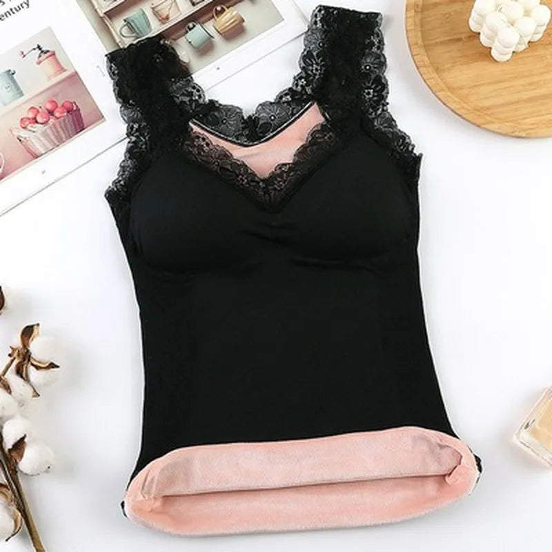 Thermal Underwear Plus Size Vest Thermo Lingerie Women Winter Clothing Warm Top Inner Wear Thermal Shirt Undershirt Intimate