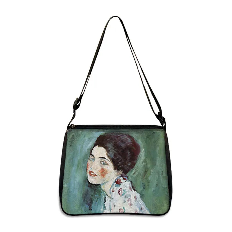 Van Gogh Art Famous Paintings Handbag Women Shoulder Bags Oil Painting Starr Night / Mona Lisa Shopping Bag Canvas Tote Bags