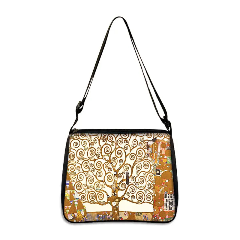 Van Gogh Art Famous Paintings Handbag Women Shoulder Bags Oil Painting Starr Night / Mona Lisa Shopping Bag Canvas Tote Bags